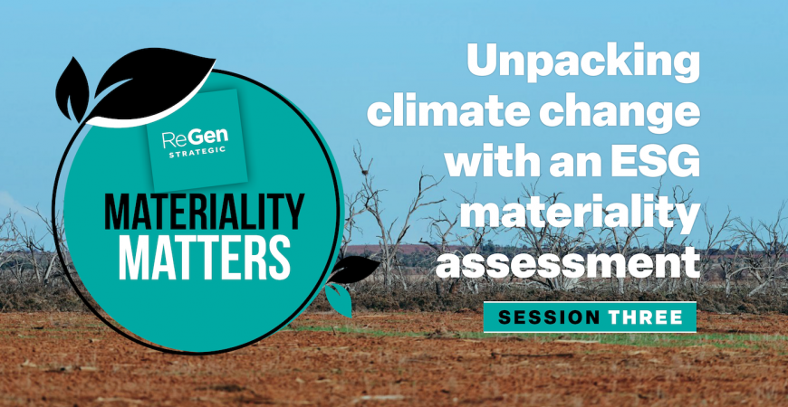 Materiality assessment